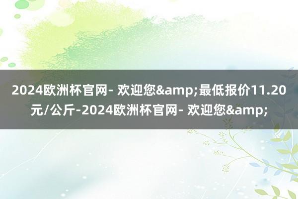 2024欧洲杯官网- 欢迎您&最低报价11.20元/公斤-2024欧洲杯官网- 欢迎您&